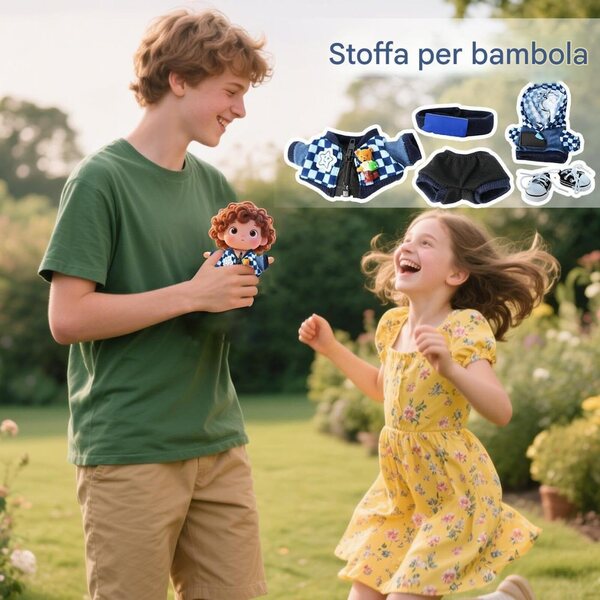 Kleidung und Accessoires für Puppen 15–17 cm, komplettes und kreatives Häkelmode-Set