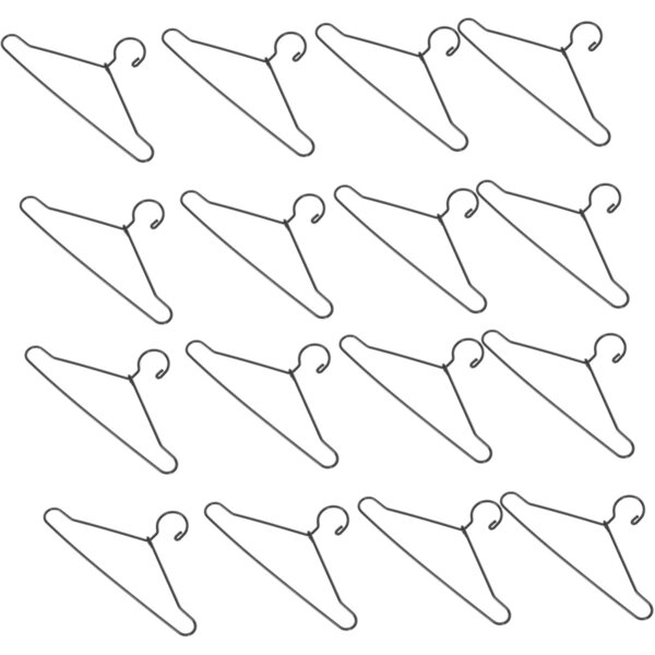 Didiseaon 25 pezzi Mini Ganci in Metallo per Vestiti di Bambole - Appendini Miniatura