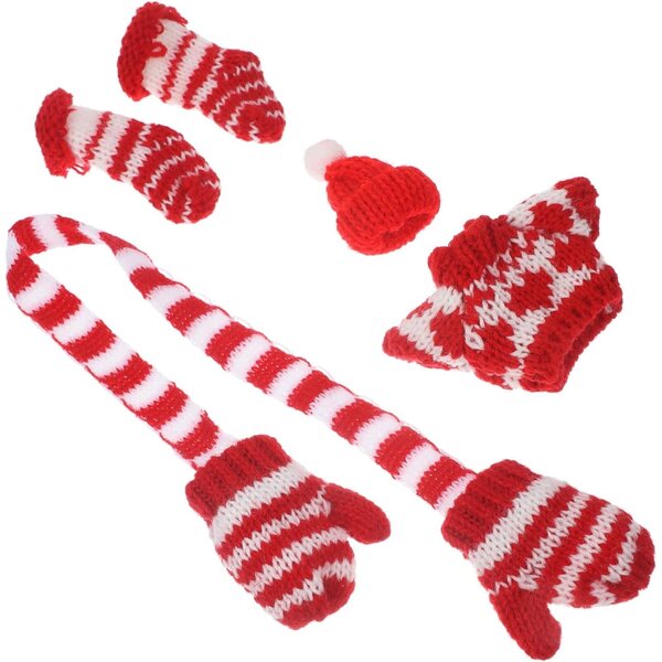 BESPORTBLE Set Vestiti Miniatura Bambole Maglione Guanti Calzini Cappello Morbidi