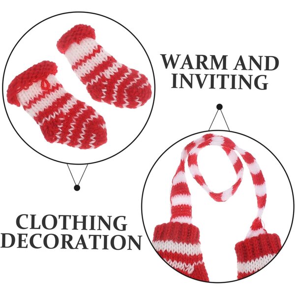 BESPORTBLE Set Vestiti Miniatura Bambole Maglione Guanti Calzini Cappello Morbidi