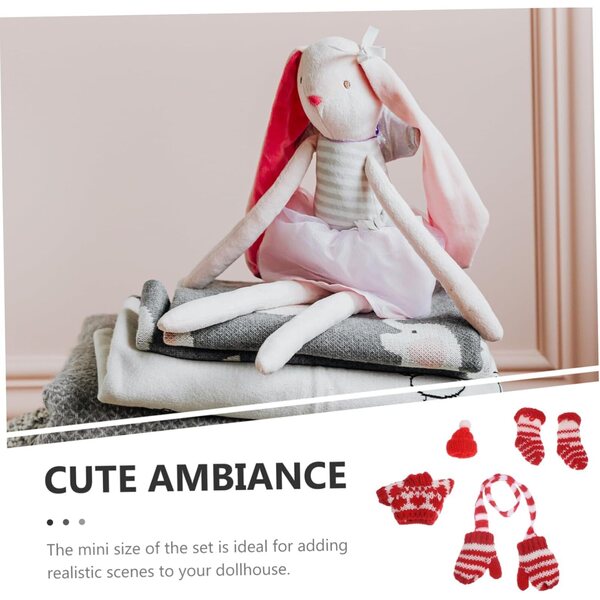 BESPORTBLE Set Vestiti Miniatura Bambole Maglione Guanti Calzini Cappello Morbidi