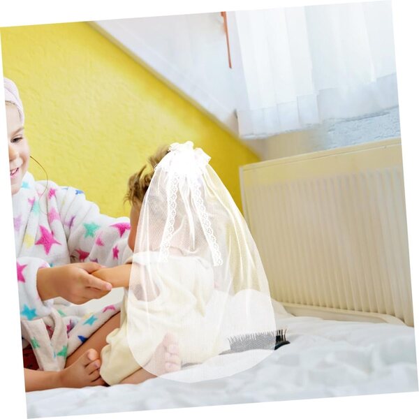 Hochzeitsschleier für PartyKindom-Puppen, 2 Stück, aus weißer Gaze für Hochzeit und Fotografie