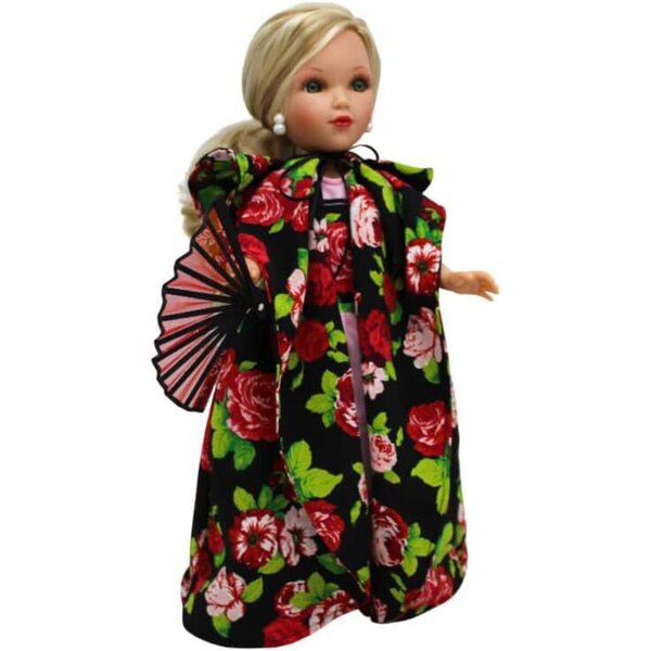 Set Abbigliamento Bambola 40 cm Folk Artigianato by Ion Fiz Modello Siviglia