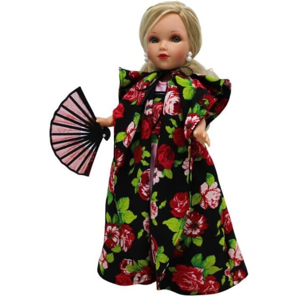 Set Abbigliamento Bambola 40 cm Folk Artigianato by Ion Fiz Modello Siviglia