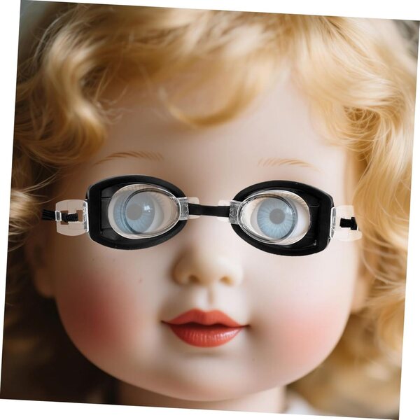 BESTonZON Miniatur-Schwimmbrille, 4-teilig, für Puppenhäuser und kreative DIY-Spiele