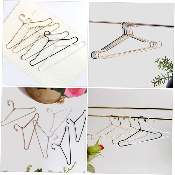 Set mit 10 Miniatur-Metallaufhängern für Puppen und Haustiere, 12 x 6 cm