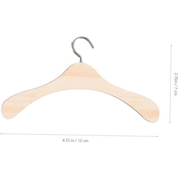 Didiseaon Grucce in Legno 12 cm per Bambole BJD - Set 20 Pezzi Organizzatore Cameretta