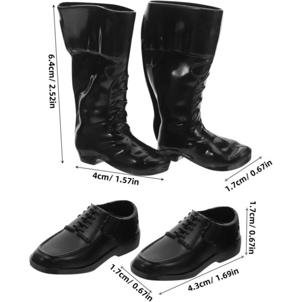 BESPORTBLE 25 Paar Mini-Schuhe für Puppen und Puppenhäuser – kreative und dekorative Accessoires