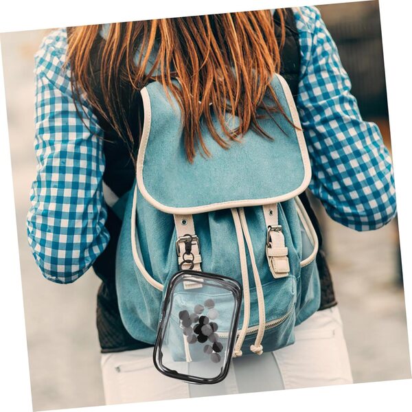 Borsa Trasparente COOLHIYA con Cerniera per Bambole, Peluche e Accessori - Custodia Portatile