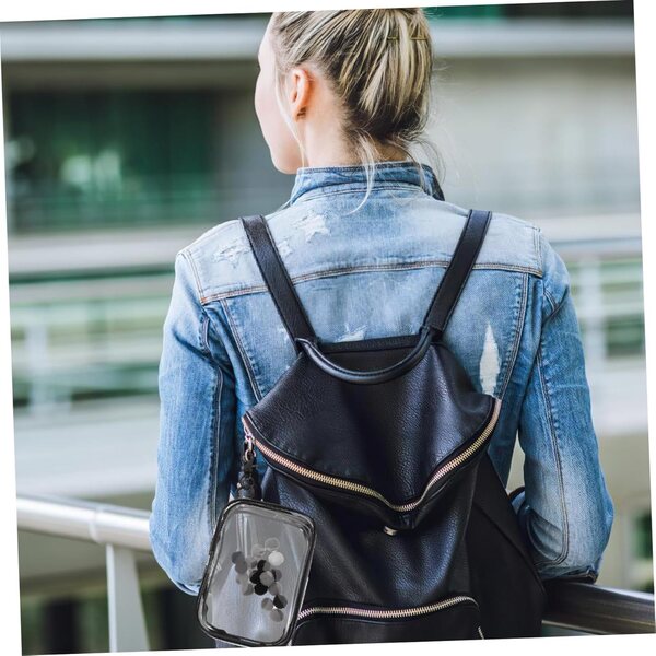 Borsa Trasparente COOLHIYA con Cerniera per Bambole, Peluche e Accessori - Custodia Portatile