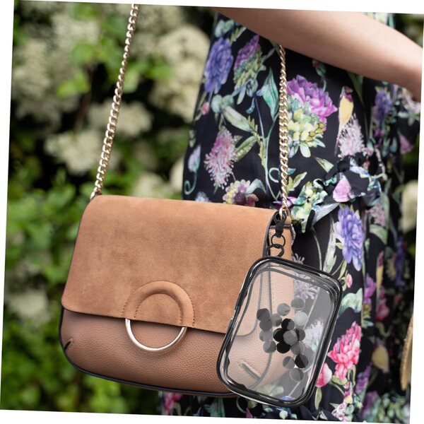 Borsa Trasparente COOLHIYA con Cerniera per Bambole, Peluche e Accessori - Custodia Portatile
