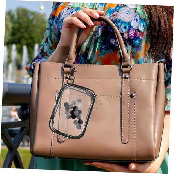 Borsa Trasparente COOLHIYA con Cerniera per Bambole, Peluche e Accessori - Custodia Portatile