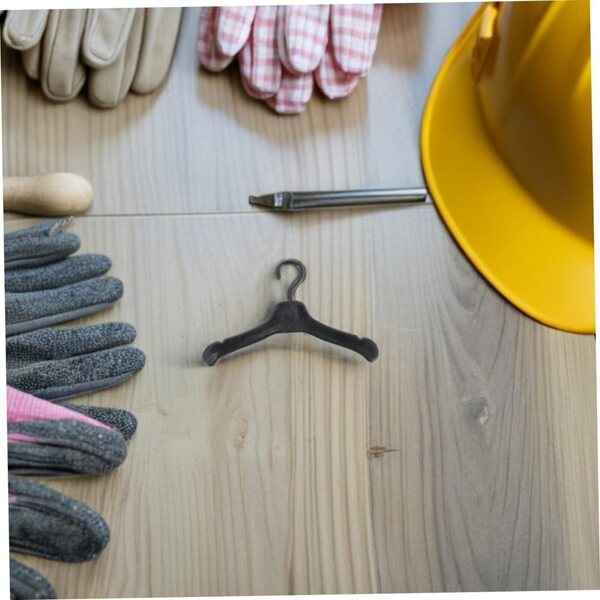 Beaupretty 80 Stück Mini-Kunststoff-Kleiderbügel für Puppenkleidung – Organisieren Sie das Puppenhaus