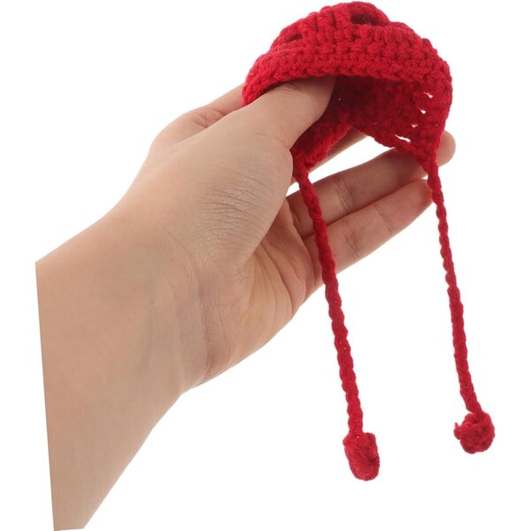 Beaupretty 6 farbige Mini-Flechthüte für kleine Figuren und dekorative Tiere