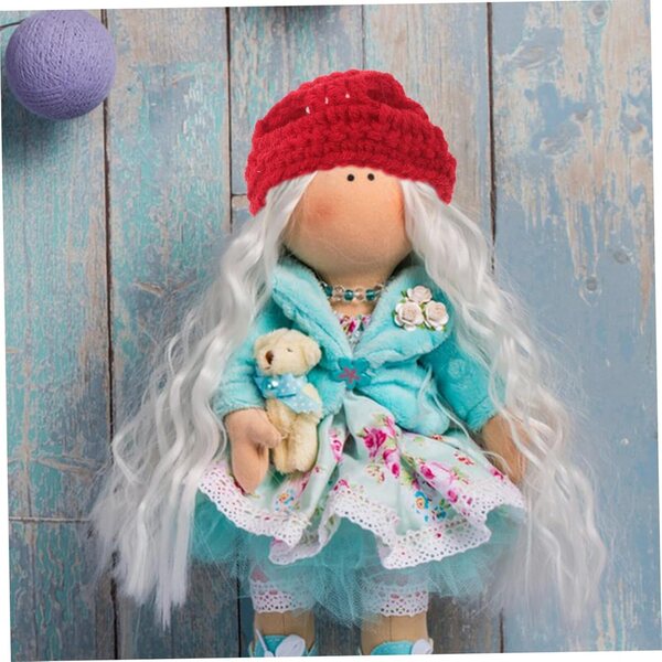 Beaupretty 6 farbige Mini-Flechthüte für kleine Figuren und dekorative Tiere