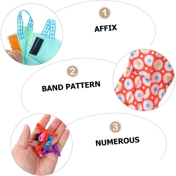 Set 60 Pezzi Vestiti e Scarpe Colorati per Bambole, Accessori Costume Gioco e Divertimento