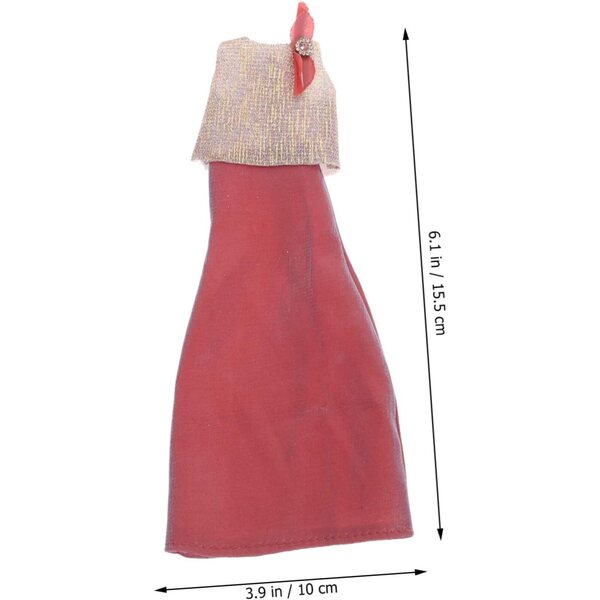 YARNOW 4 ensembles de vêtements élégants pour jouets de poupée colorés faciles à transporter