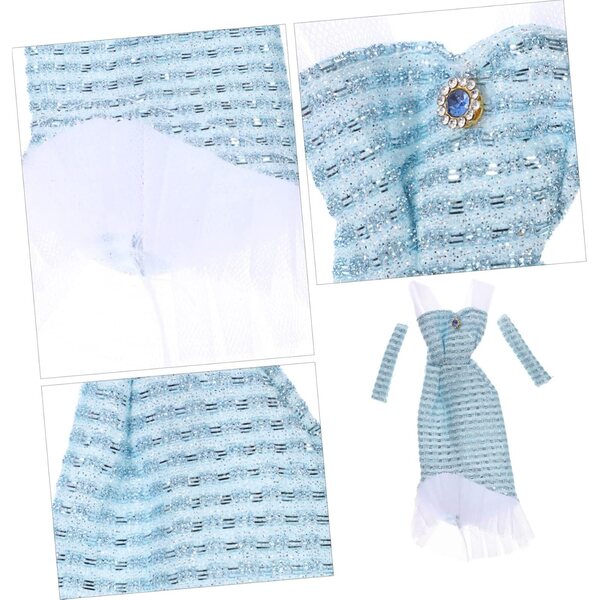 YARNOW 4 ensembles de vêtements élégants pour jouets de poupée colorés faciles à transporter