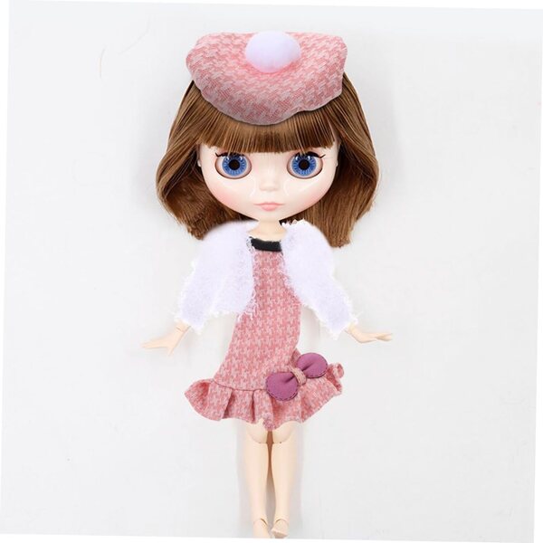 Set Abbigliamento per Giocattoli con Gonna Decorativa e Peluche Rosa WEKAMOS