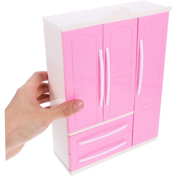 Mini grucce appendiabiti rosa per mobili di bambole – 20 pezzi casa in miniatura