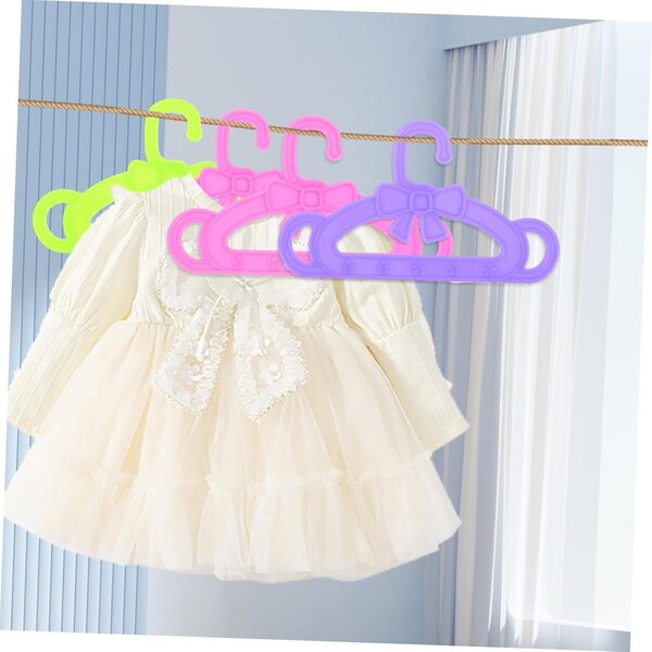 ERINGOGO 15 Mini Gruccie Colorate Rosa Verde Viola per Vestiti delle Bambole