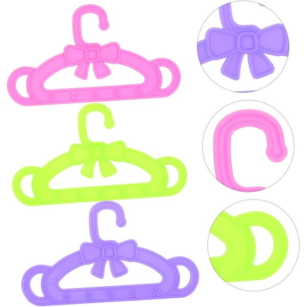 ERINGOGO 15 Mini Gruccie Colorate Rosa Verde Viola per Vestiti delle Bambole