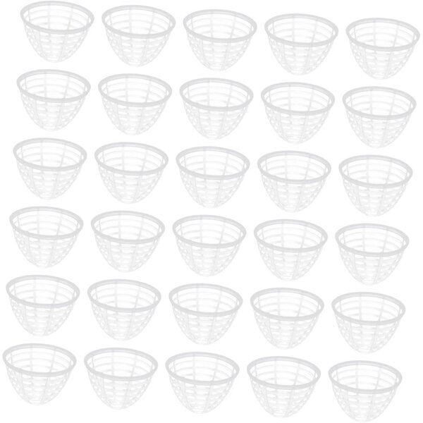 30 Supporti in Plastica Bianco per Abiti Bambole, Leggeri e Facili da Usare