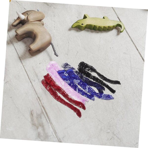 Vaguelly 10 paia Calzini Lunghi in Pizzo per Bambole Americane - Accessori Decorativi Fai da Te