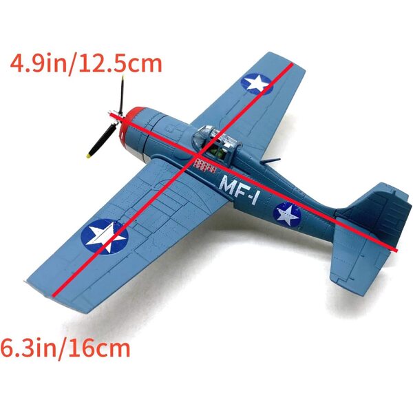 1:72 F4F Wildcat US Navy WWII League-Modell – Sammlung und Dekoration