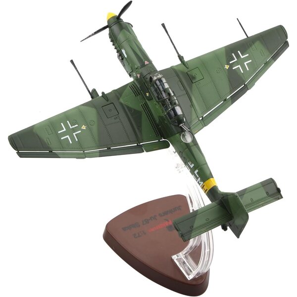 TECKEEN Stuka Junkers Ju-87G1 Bomber 1:72 Flugzeugmodell aus Druckgusslegierung