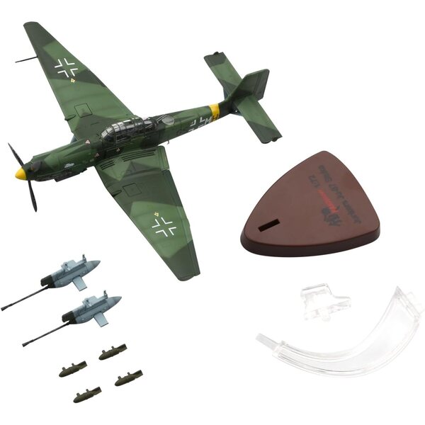 1:72 Stuka Junkers Ju-87G1 Deutsches Legierungsbombermodell mit Ausstellungsstand