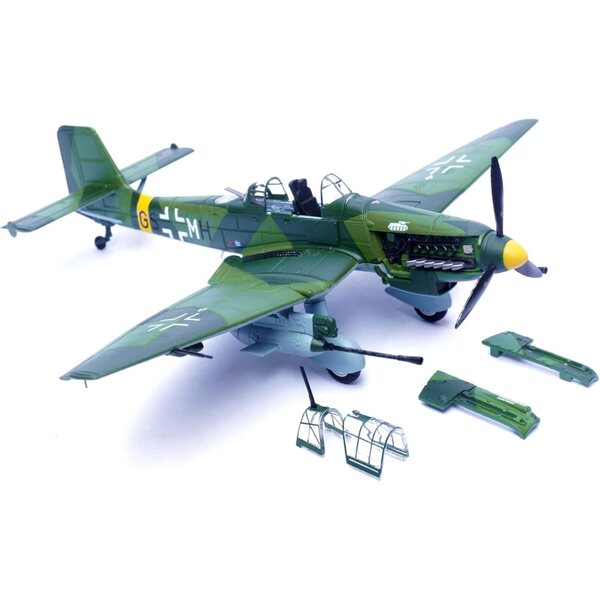 1:72 Stuka Junkers Ju-87G1 Deutsches Legierungsbombermodell mit Ausstellungsstand