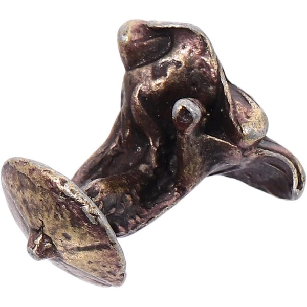 INOOMP Miniatura Vintage in Metallo per Bonsai e Terrari - Statuetta Uomo Pescatore