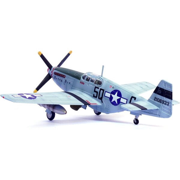 Modell P-51B Mustang Fighter WWII USAAF im Maßstab 1:72, Sammlerbausatz aus Legierung