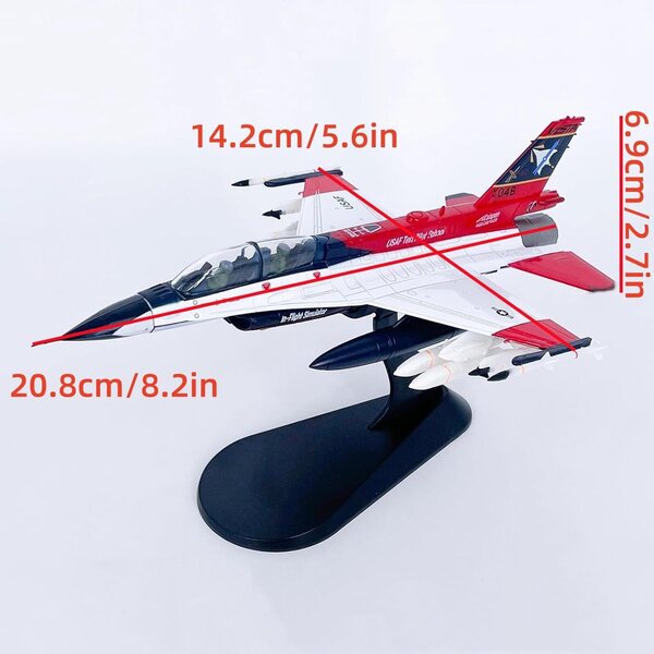 1:72 F-16D X-62A VISTA Fighting Falcon US Air Force Legierungsmodell ZEZEFUFU