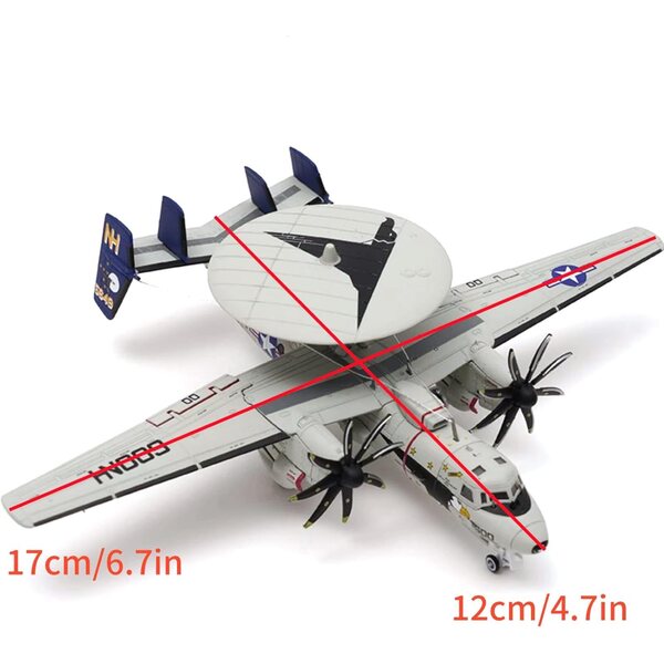 1:144 Legierungsflugzeugmodell der US Navy Airborne Early Warning – DAGIJIRD