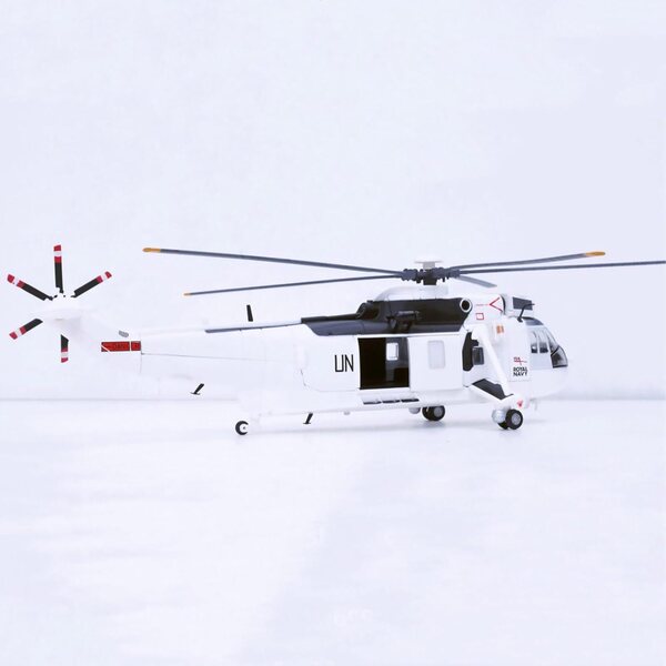 Royal Navy Sea King HC.4 Hubschraubermodell 1:72 – UN-Friedenstruppe ZEZEFUFU