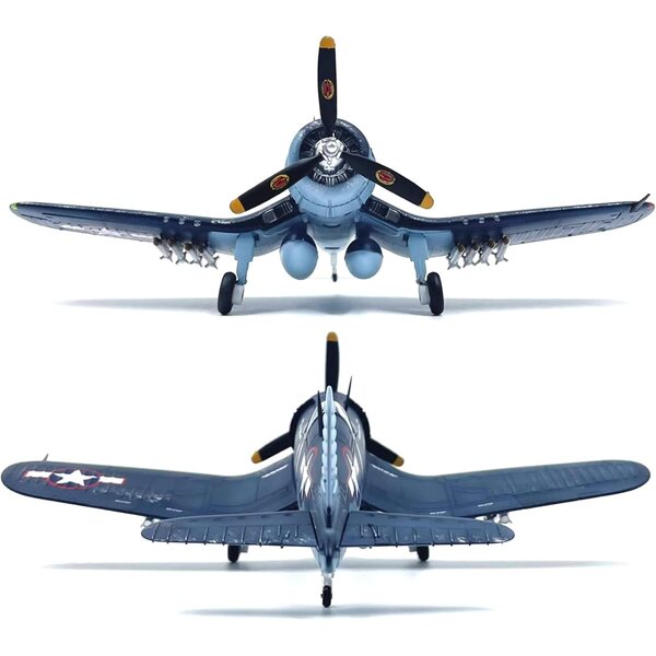 TECKEEN F4U Corsair WWII USN Flugzeugmodell im Maßstab 1:72 aus Legierung und PC 14 cm