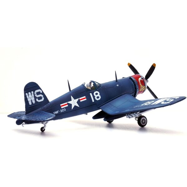 1:72 F4U Corsair USMC VMF-323 Death Rattlers White 18 Modell – Sammlerflugzeug