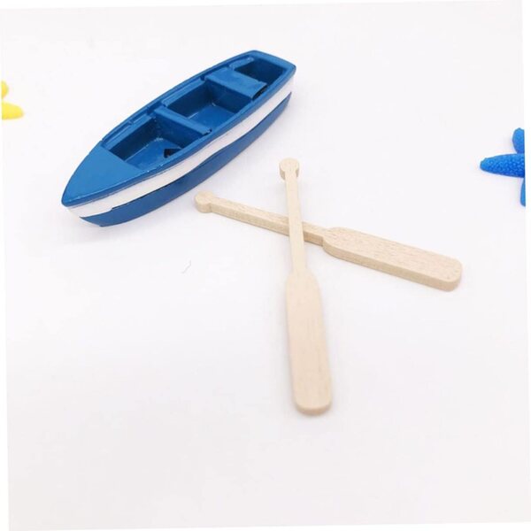 VICASKY 24 paia Mini Pagaie da Spiaggia in Resina e Legno per Decorazioni Fai da Te