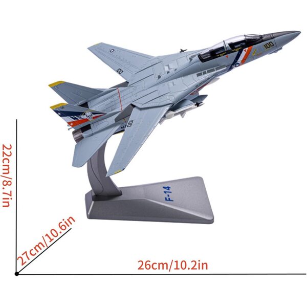 F-14 Tomcat 1:72 Legierungsmodell – US Navy Kampfflugzeug ZEZEFUFU