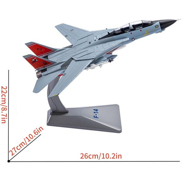 F-14 Tomcat 1:72 Legierungsmodell der US Navy – detaillierte und dekorative Nachbildung