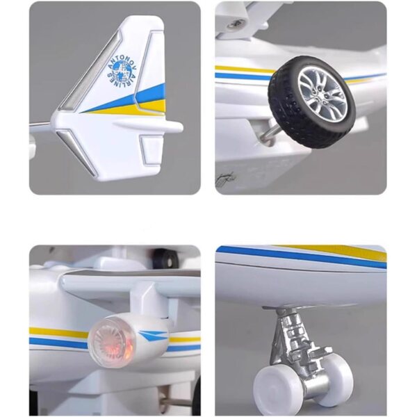 Sowjetisches Flugzeugmodell An-225 Mriya 1:400 mit Buran Orbiter – Sammlung und Geschenk