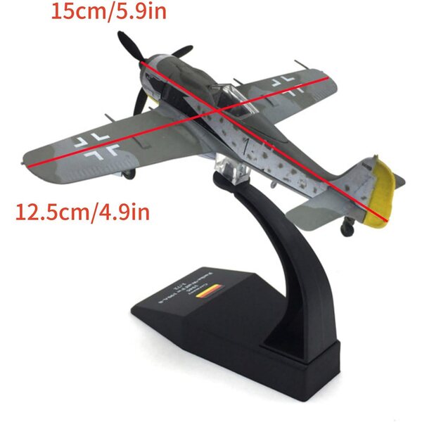 Modell im Maßstab 1:72, Focke-Wulf Fw 190A-8 WüRger, deutsches Jagdflugzeug des Zweiten Weltkriegs, NATEFEMIN
