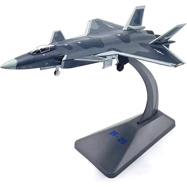 Chengdu J-20 Fire Fang 1:144 Legierungsflugzeugmodell – Sammlung und Dekoration
