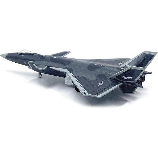Chengdu J-20 Fire Fang 1:144 Legierungsflugzeugmodell – Sammlung und Dekoration