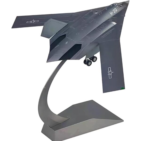 China H-20 Strategic Stealth Bomber Flugzeugmodell im Maßstab 1:160 aus hochwertiger Legierung