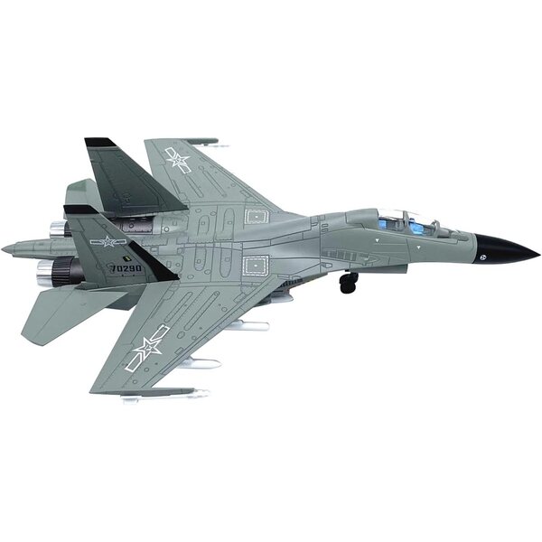 J-16 Chinesisches Kampfflugzeugmodell aus Legierung im Maßstab 1:100 mit Display