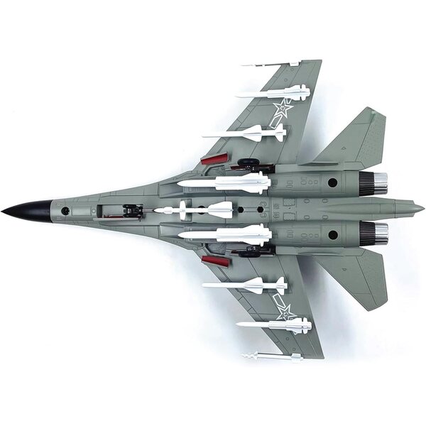 J-16 Chinesisches Kampfflugzeugmodell aus Legierung im Maßstab 1:100 mit Display