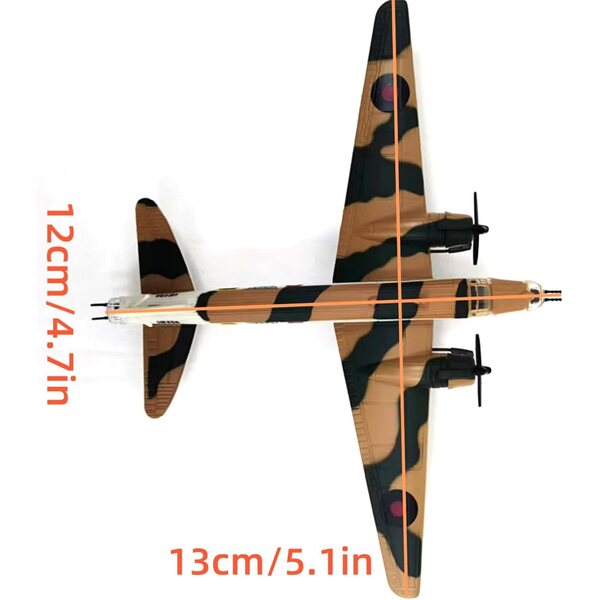 Vickers Wellington WWII 1:144 Flugzeugmodell – Alloy United Kingdom Bomber
